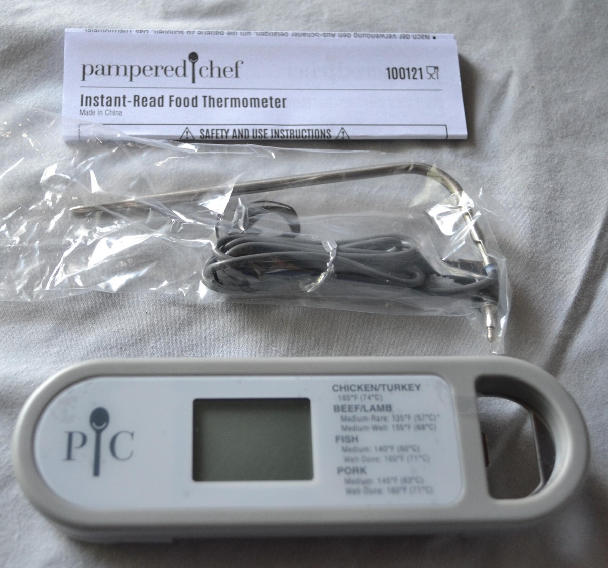 instant read food thermometer pampered chef