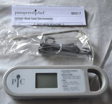 Pampered Chef  INSTANT READ THERMOMETER with TEMPERATURE PROBE - Fast & Accurate