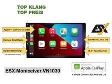 ESX VN1030 1-DIN Autoradio Moniceiver 10,1“ TFT, DAB+, Bluetooth Audio Streaming