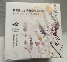 PRE DE PROVENCE BODY BUTTER LAVENDER 6.7FLOZ  SILKY WHIPPED PRODUCT OF FRANCE