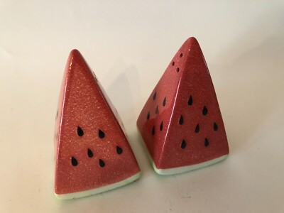 Whimsical Watermelon Salt & Pepper Shakers