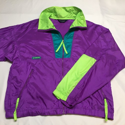 MINT Vtg 80s 90s Columbia Purple Neon 
