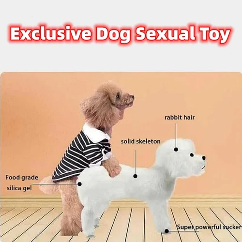Dog Mating Toys Simulation Plush Pet Sex Play Silicone Vent Stress Reliever Tool - Picture 2 of 24