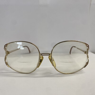 VTG Christian Dior Gold Oval Glasses Vtg Christian Dior Gold Plated & Brown Tortoise Oval Glasses  main image 2