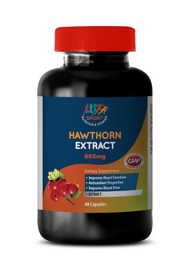cayenne and garlic - HAWTHORN EXTRACT 665mg - dietary supplement 1B 60 caps