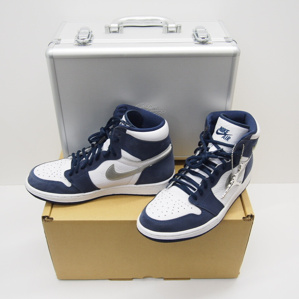 シューズ(男性用) Nike AirJordan1 High llic Navy 27.5 NIKE AIR JORDAN 1 HIGH OG 2020 -MIDNIGHT NAVY- USUS9.5