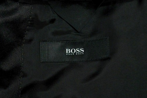 Hugo Boss "Harden/Generous2" Men's 100% Linen Brown Suit US 40R IT 50 - Picture 9 of 9