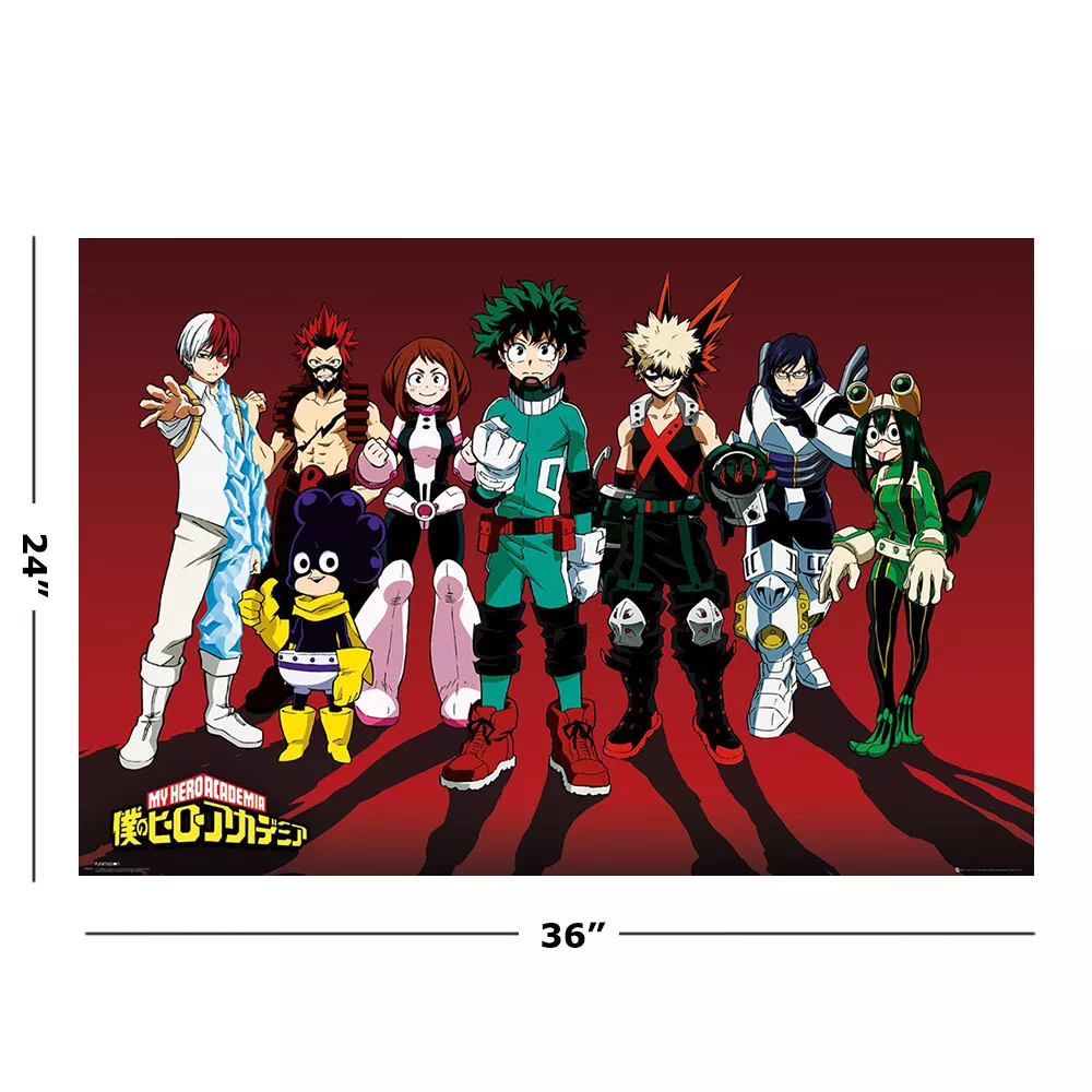 My Hero Academia - Manga/Anime TV Show Poster/Print (Character Montage)  (Size: 24 inches x 36 inches)