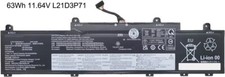 63Wh 11.64V Battery L21M3P76 for Lenovo ThinkPad L15 Gen 3 21C3 21C4 5B10W51907