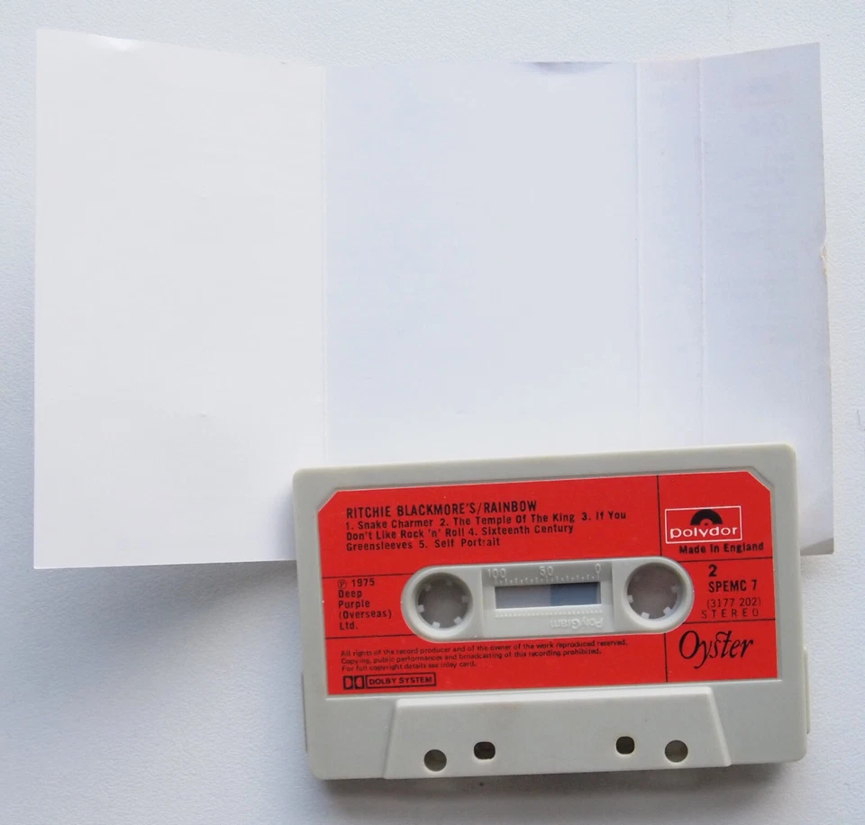 RITCHIE BLACKMORE'S RAINBOW (POLYDOR SPEMC7) 1980s UK CASSETTE TAPE REISSUE - Image 3 of 3