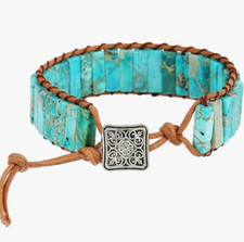 2025HOT 7 Chakra Bracelets for Women Boho Handmade Natural Jasper Stone Gift