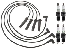 Professional Ignition Wire Set & 4 ACDelco Spark Plugs Kit For S10 Sonoma 2.2 L4