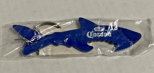 Corona Beer Blue Metal SHARK Bottle Opener/Keychain NEW SEALED