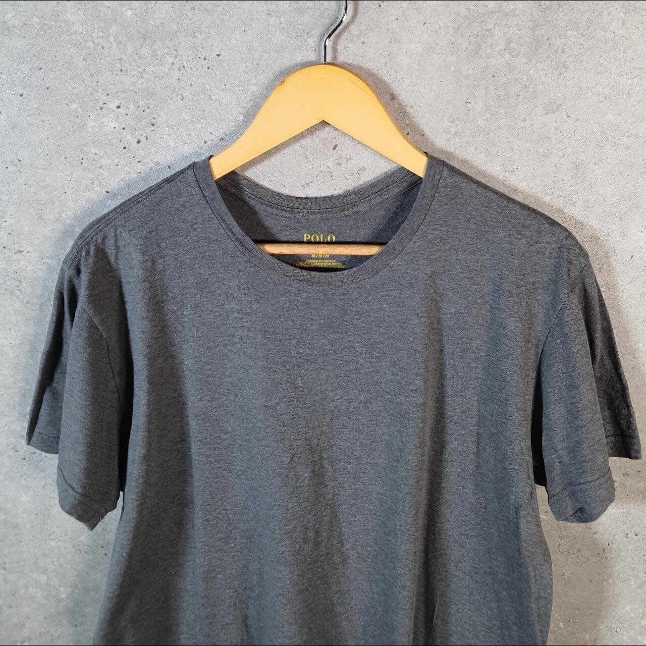 Polo Ralph Lauren vintage uomo grigio medio ricamato vestibilità classica pony
