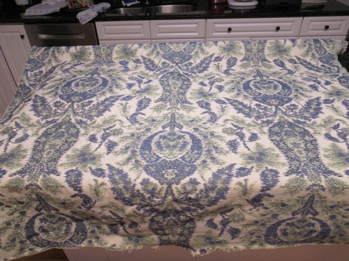 FabricCut Sardinien Steinbruch Baumwolle/Viskose/Polyester blau/weiß 54" 4yd BTY Stoff - Bild 4 von 7