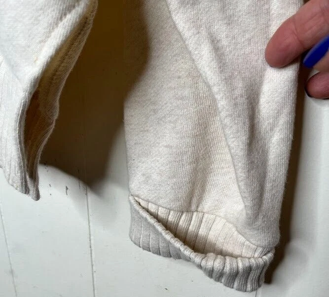 OFF WHITE Felpa con cappuccio Offline By Aerie taglia media avorio manica lunga vestibilità comoda