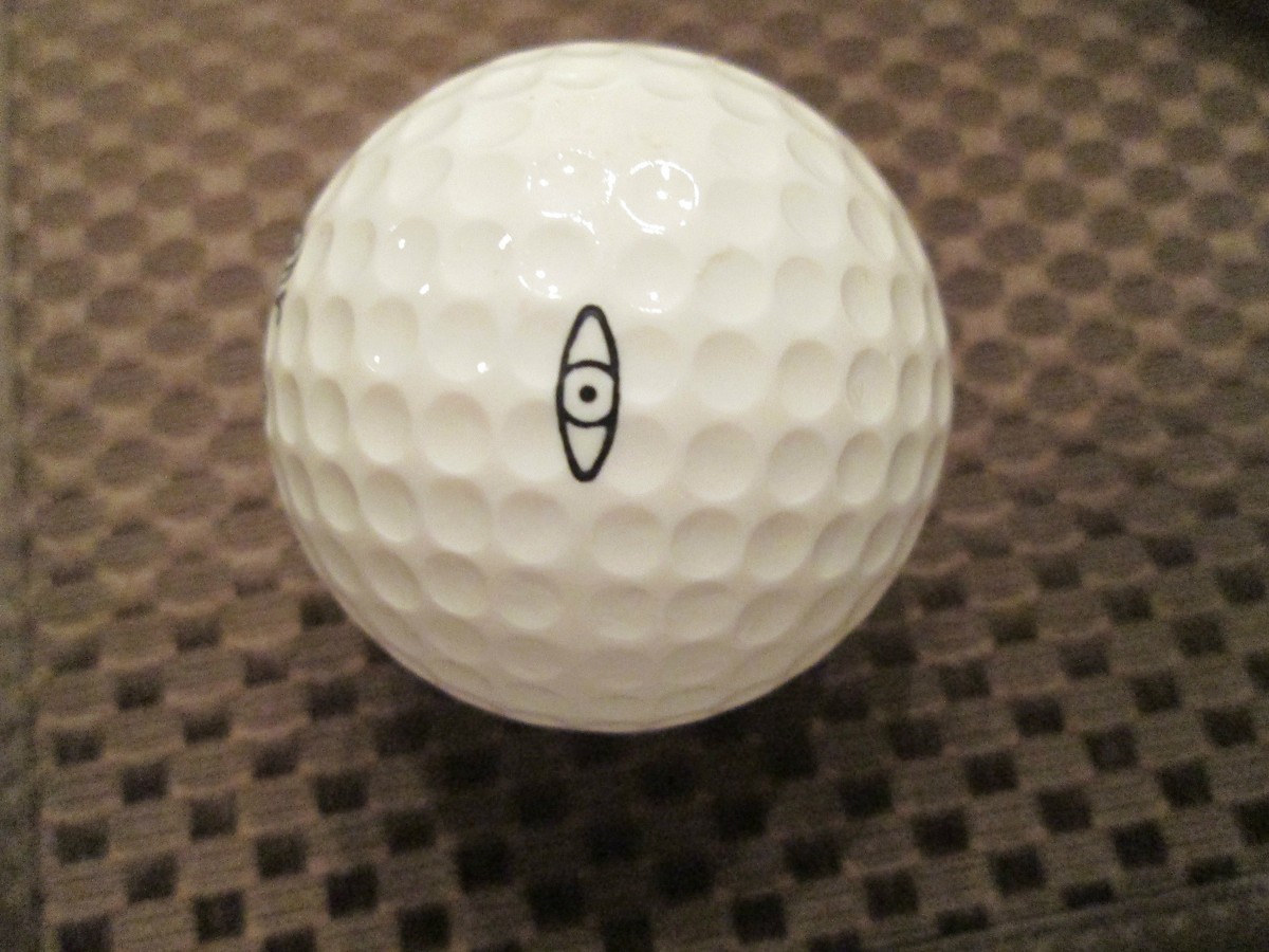 PING GOLF BALL-SOLID WHITE PING #3.10/10..FILM IN