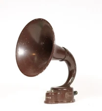 Tiny Working 1924 SG Brown H4 Horn Loudspeaker w/Tone Adjustment * Just 10" High