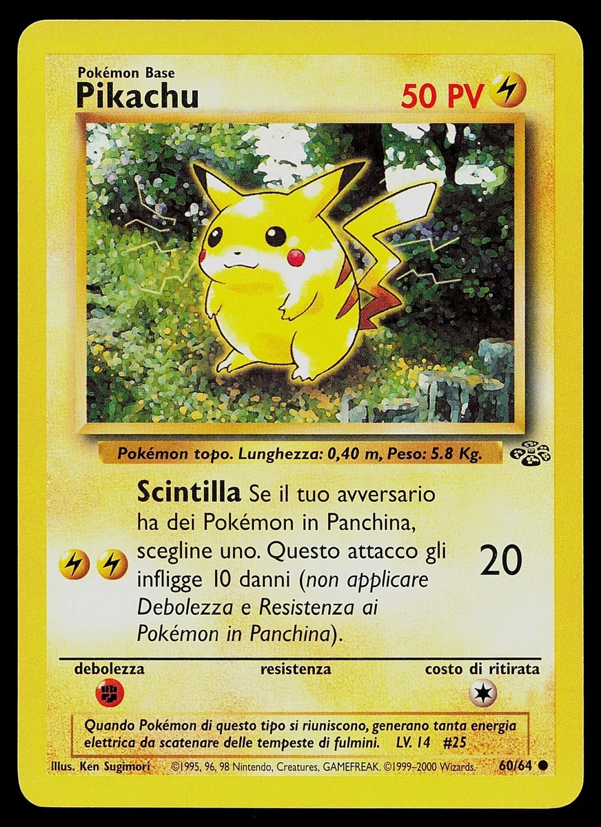Pikachu Pokémon TCG Jungle Japanese Individual Collectible Card