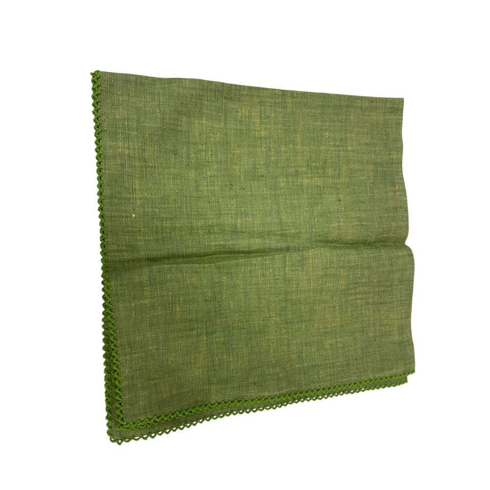 Lot Of Dinner Table Napkins Textured Multicolor Solid Colors Square Linen Blend - Image 2 of 4