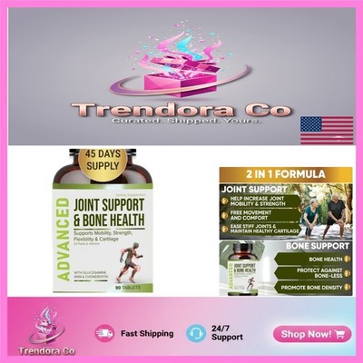 Unflavored Joint and Bone Health Supplements - Glucosamine & MSM for All Ages
