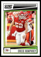 2022 Score #114 Creed Humphrey - Kansas City Chiefs