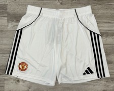 Adidas MANCHESTER UNITED 25/26 HOME SHORTS Men  s Size LARGE