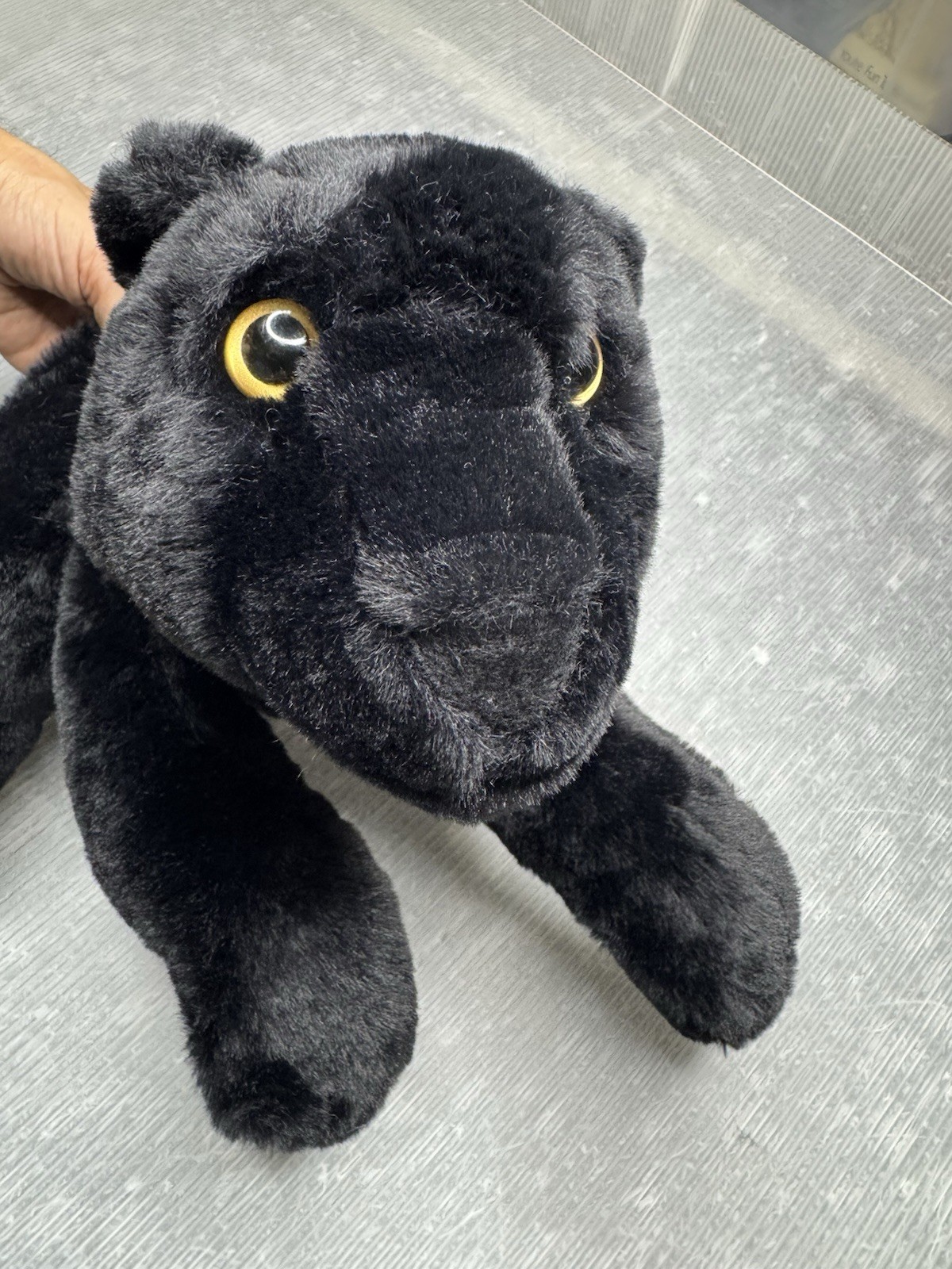 F.A.O. SCHWARZ Black Panther  Collectible Plush Stuffed Animal Black Cat  Gift