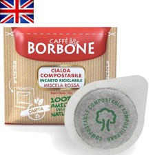 50 Compostable ESE-Compatible Pods - Exquisite Red Coffee Blend, Dark Roast 0.38 per lighter