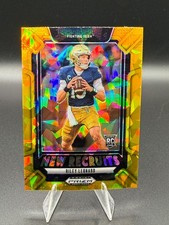 2025 Panini Prizm Draft Picks - New Recruits Riley Leonard Gold Ice Prizm (RC)