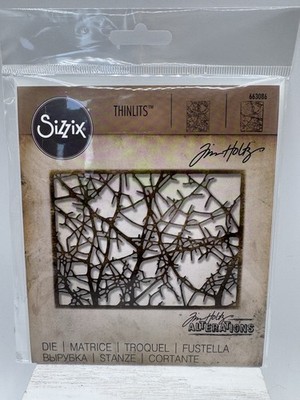 Sizzix Tim Holtz Tangled Twigs Thinlits Die 663086 Alterations Retired Sealed