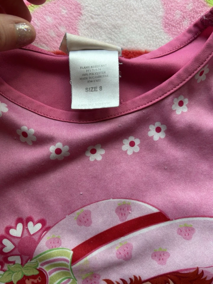 Vestido camisón corto fresa talla 8 vintage Foto 3 de 4