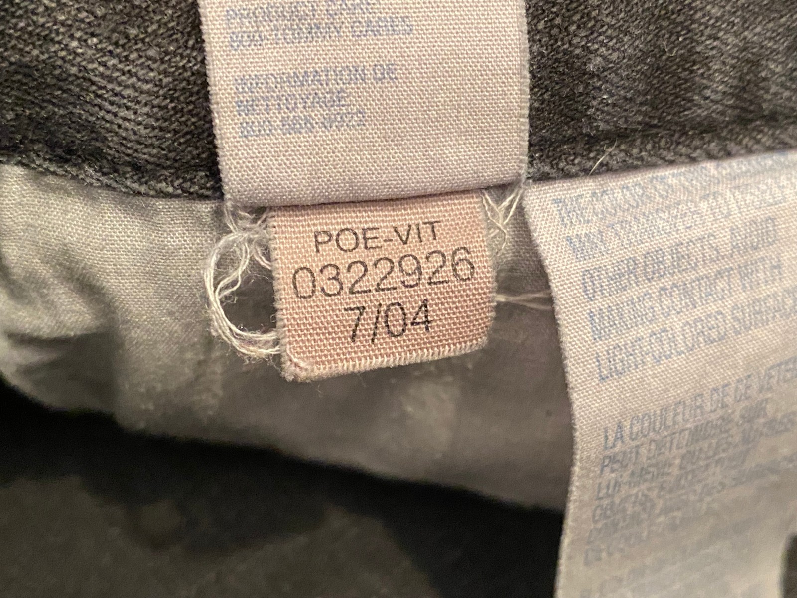 Vintage 2004 Tommy Hilfiger Womens Black Wash POE-VIT Hipster Boot Jeans Size 10 thumbnail 18