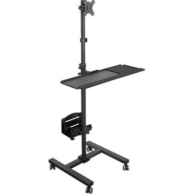 New! Mount-It! Mobile Cart with Monitor Mount Keyboard Tray and PC Holder
