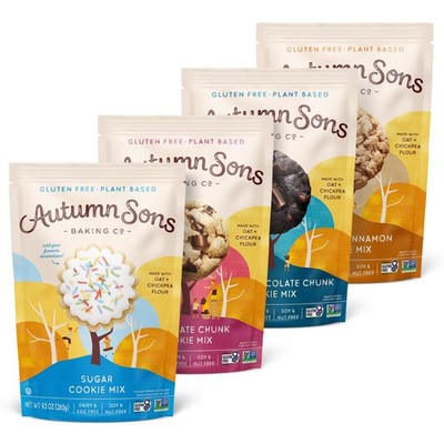 Autumn Sons Baking Co. Gluten Free Cookie Mix Variety Pack. Sugar Cookie, Cho...