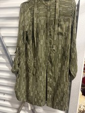 women plus: APT. 9 Roll Up Tab Sleeve Belted Dress - Size M