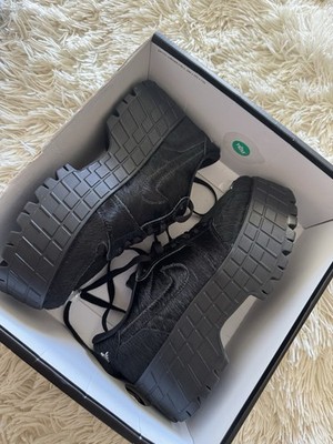 Neu Schuhe Air Jordan 1 Brooklyn Low , Black Pony Hair Größe 38.5, 24.5 Cm