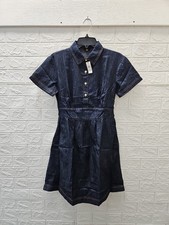 New Talbots Fit & Flare Denim Dress Castine Wash Sz 4P