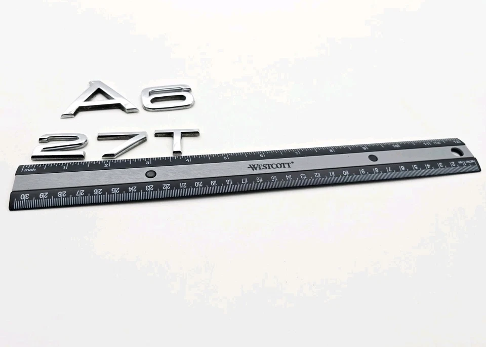 AUDI A6 2.7T 2.7 T 2002-2004 PUERTA TRASERA MALETERO EMBLEMA SÍMBOLO INSIGNIA LOGOTIPO OEM  Foto 2 de 3