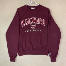 Champion Harvard University Crimson Burgundy Crewneck Sweatshirt Size S