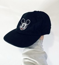 Mickey Mouse Hat Cap Youth Medium Black Stretch Band Back