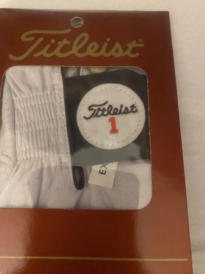 Guante de golf Titleist Permasoft vintage para hombre. Derecha. Cierre grande de cuero negro Foto 2 de 4