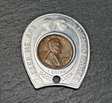 1953 ENCASED CENT GOOD LUCK ADVERT FOR BOWER BRAKE & ELECTRICS OTTAWA IL? 85