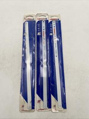 Lenox 12 in. Bi-Metal Hacksaw Blade 32 TPI Lot Of 3