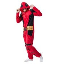 Deadpool Halloween Costume Jumpsuit XS / S Deadpool  Wolverine Adult