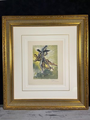Salvador Dali Hand Signed Divine Comedy - Purgatory 8 - Park West Provenance