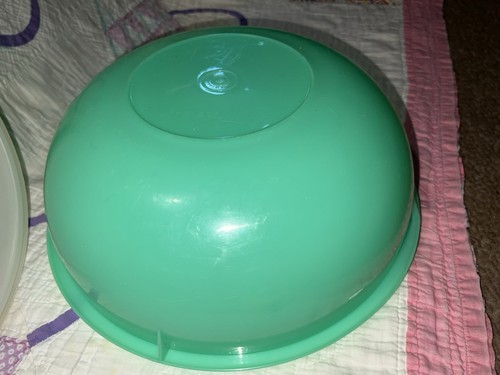 TUPPERWARE Vintage GREEN JADE JADEITE Thats Fix N Mix Bowl SERVING BOWL 26 Cups - Picture 9 of 19