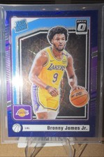 2024-25 Panini Donruss Optic - Rookie Bronny James #282 Blue Velocity Prizm (RC)
