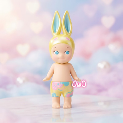 Sonny Angel Follow Your Heart Series Yellow Rabbit Pearlescent New Sealed
