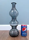 BLENKO Art Glass # 5427 S Charcoal "GURGLE" Decanter Bottle WAYNE HUSTED MCM
